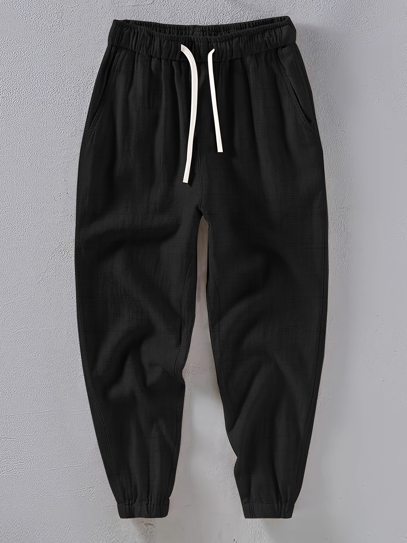 Pantaloni Din In Cu Buzunare Pentru Bărbați