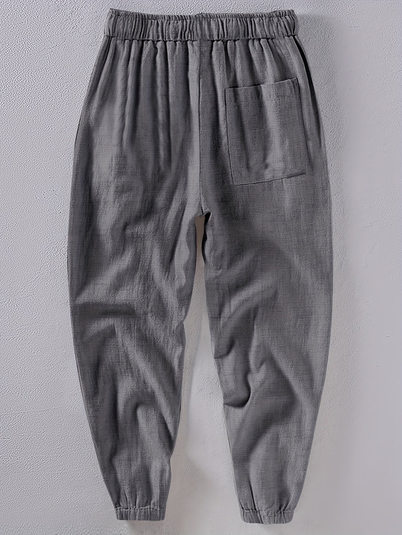 Pantaloni Din In Cu Buzunare Pentru Bărbați