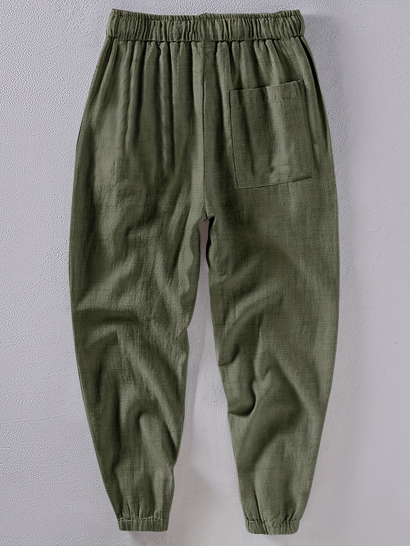 Pantaloni Din In Cu Buzunare Pentru Bărbați
