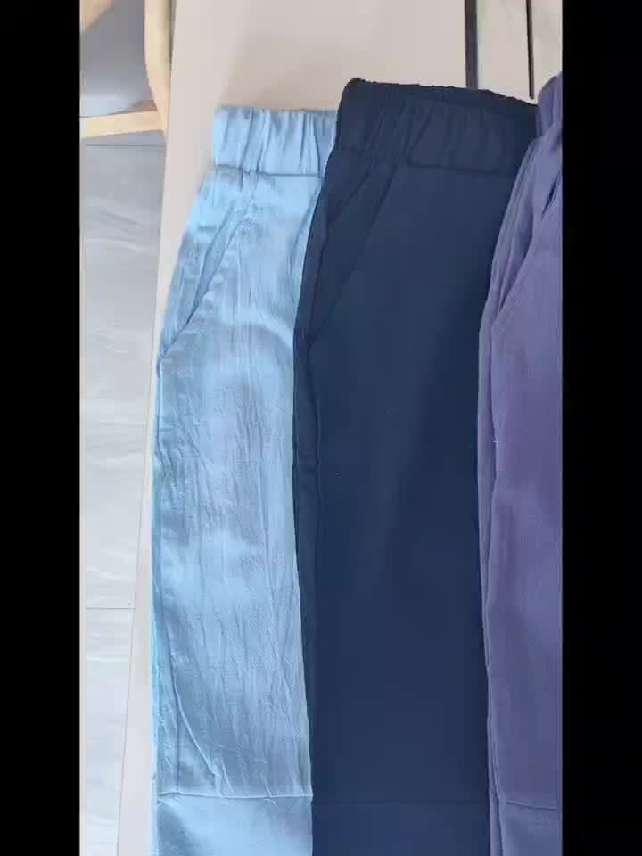 Pantaloni Scurți Din In Pentru Plajă Pentru Bărbați