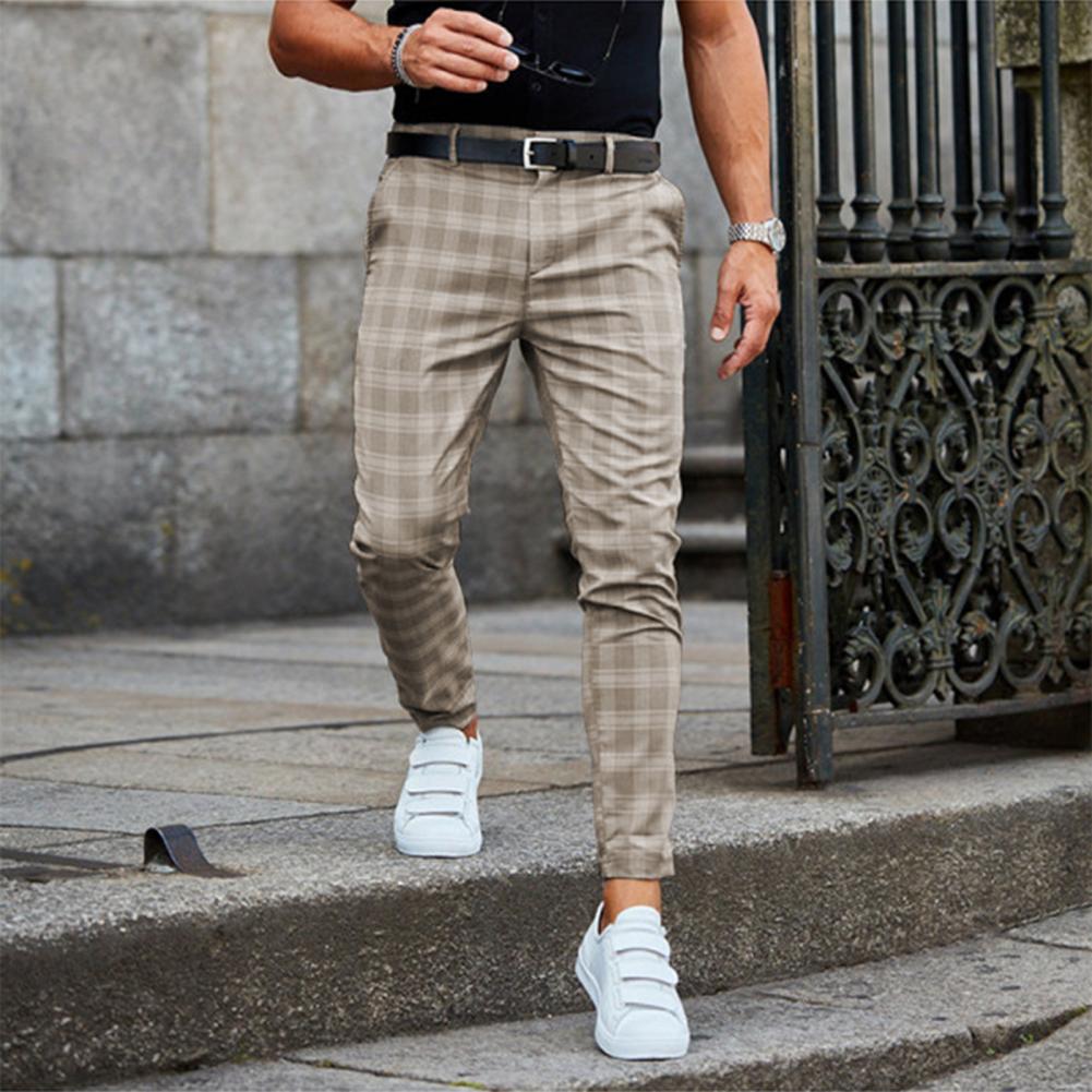 Chino Slim Cu Model Carouri Pentru Bărbați