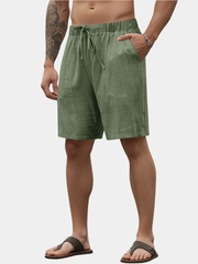 Pantaloni Scurți Din Țesătură Pentru Bărbați