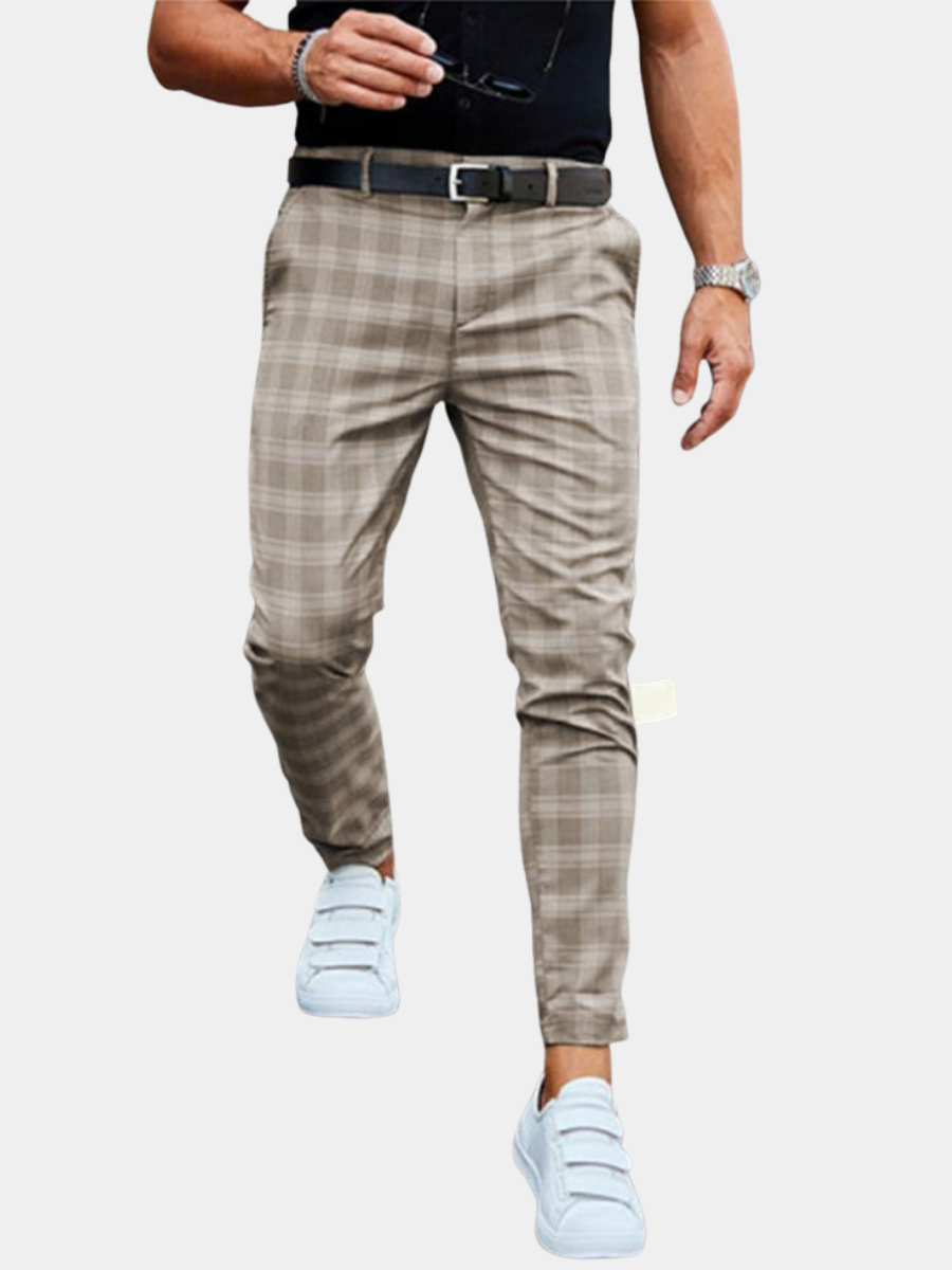 Chino Slim Cu Model Carouri Pentru Bărbați