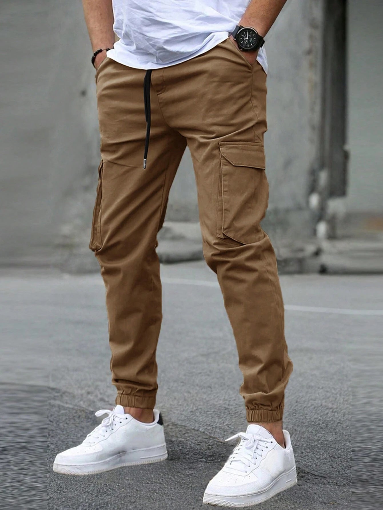 Pantaloni Cargo Slim Pentru Bărbați