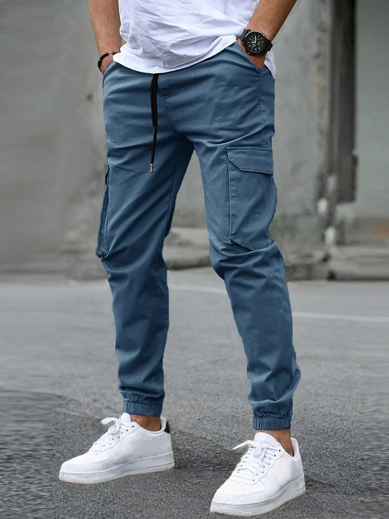 Pantaloni Cargo Slim Pentru Bărbați