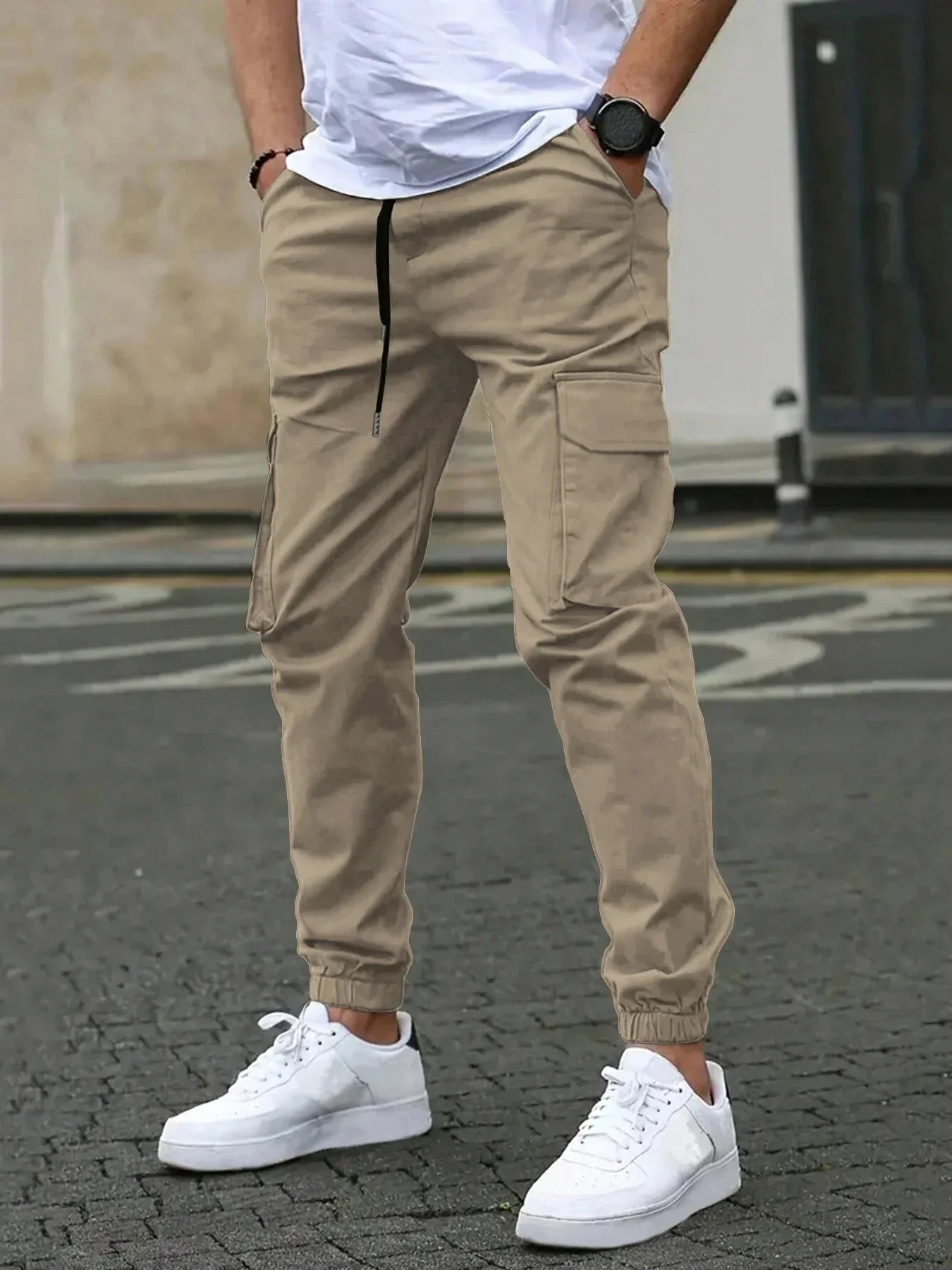 Pantaloni Cargo Slim Pentru Bărbați