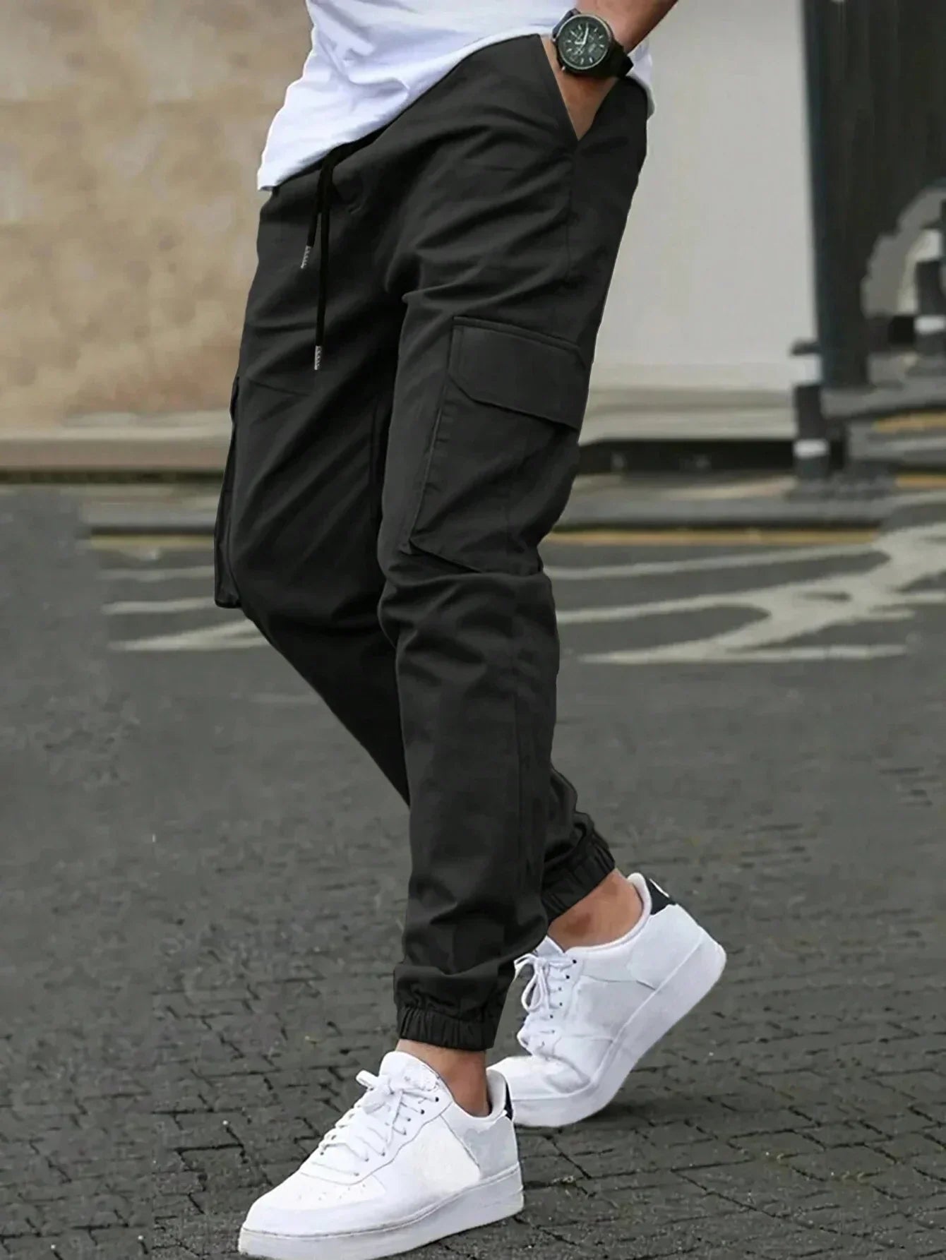 Pantaloni Cargo Slim Pentru Bărbați